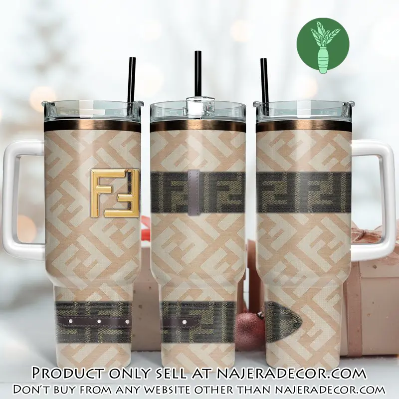 Fendi logo 40oz stanley tumbler fendi stanley tumbler ktb1067 njr3623743